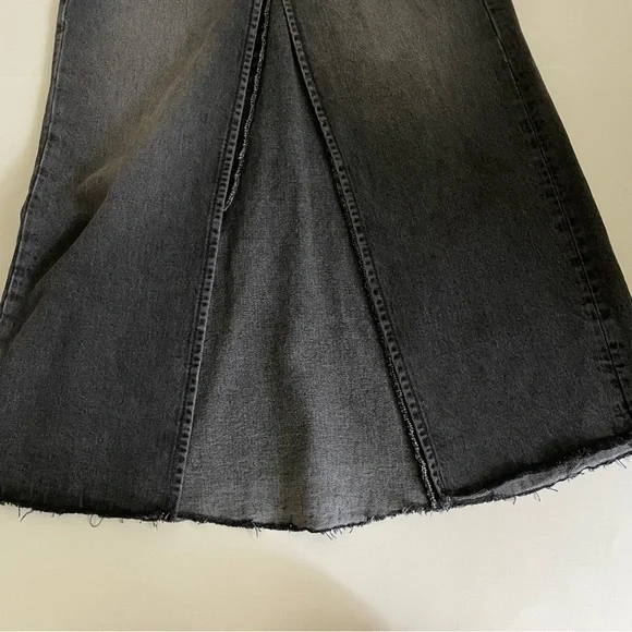 Reformation Tazz Maxi Denim Slit Front Skirt in Liman Wash Size 24 - Picture 7 of 13